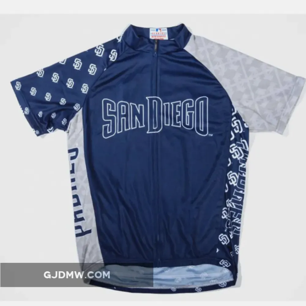 MLB San Diego Padres Short Sleeve Cycling Jerseys