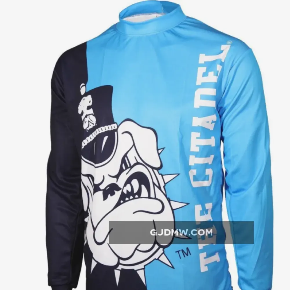 NCAA The Citadel, The Military College of South Carolina Citadel Bulldogs Long Sleeve MTB Bike Cycling Jerseys