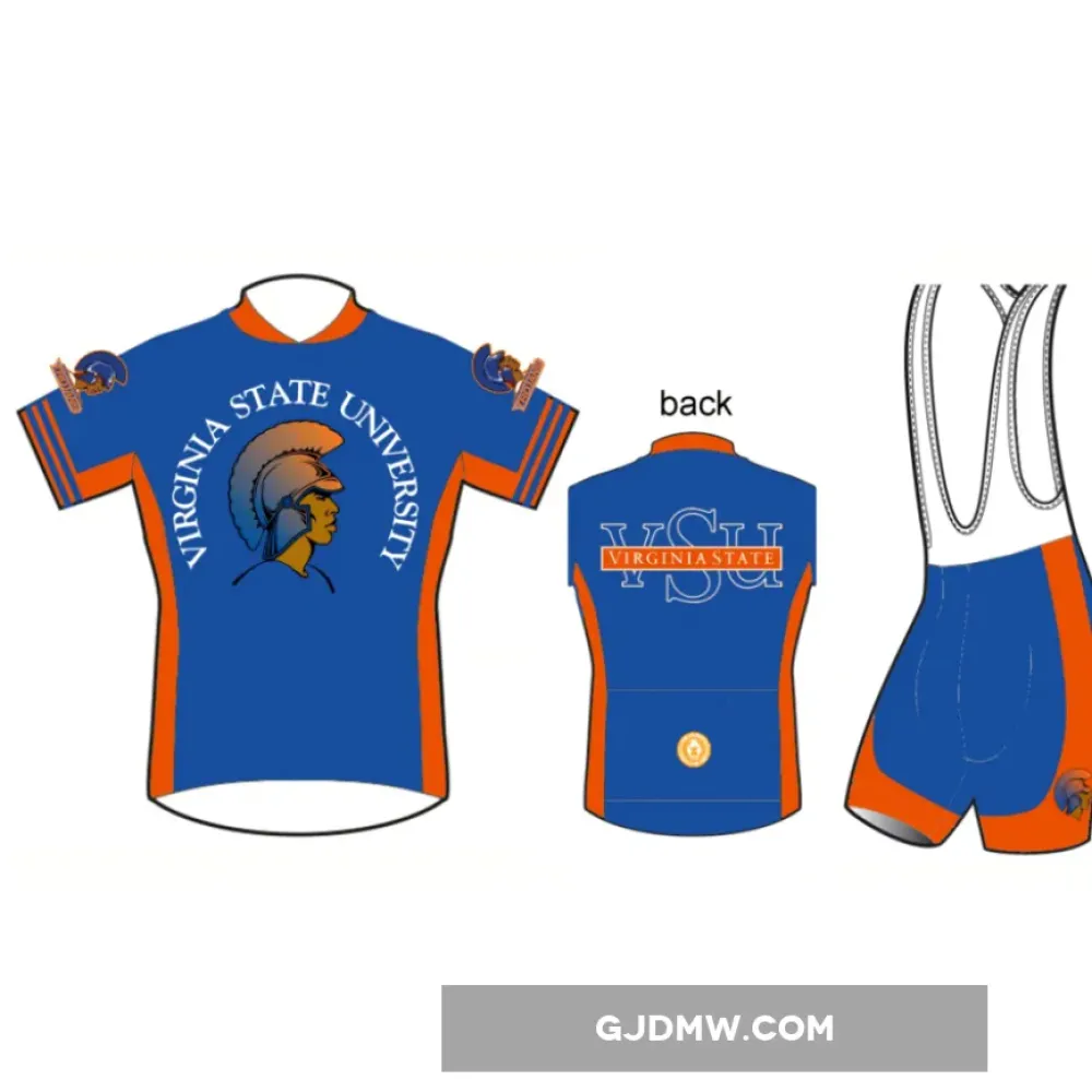 VSU Virginia State University Trojans Cycling Jerseys shorts bibs