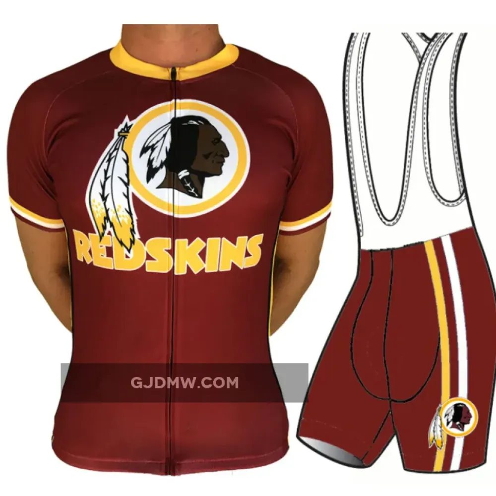 NFL Washington Redskins Short Sleeve Cycling Jersey