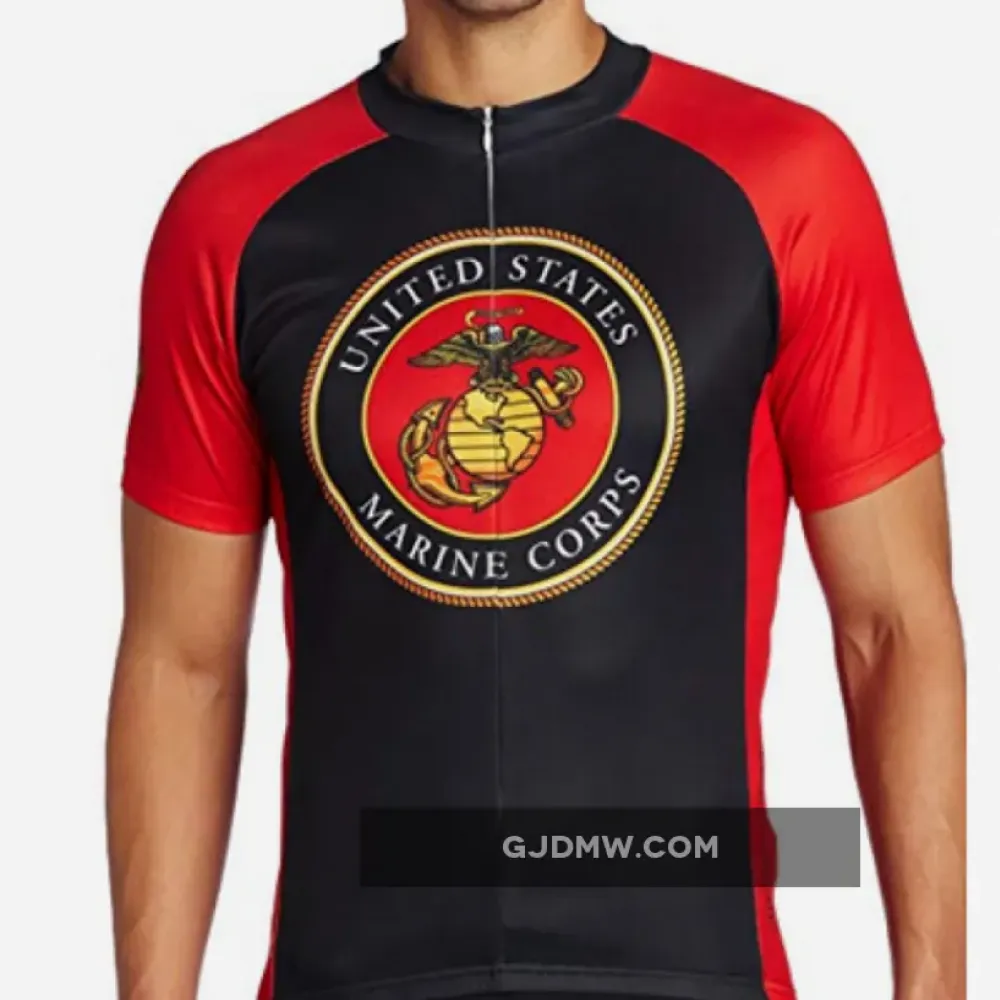 US United States Marine Corps Short Sleeve Cycling Jerseys