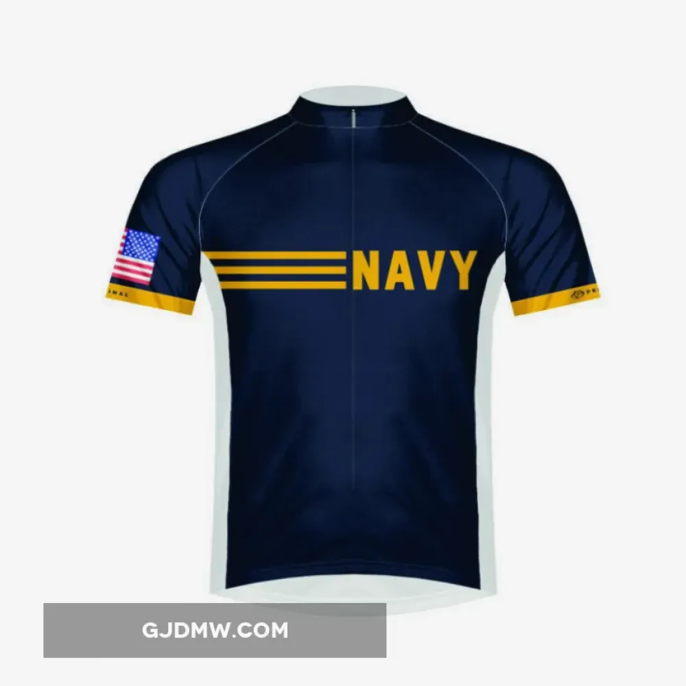 USN United States NAVY Short Sleeve Cycling Jerseys