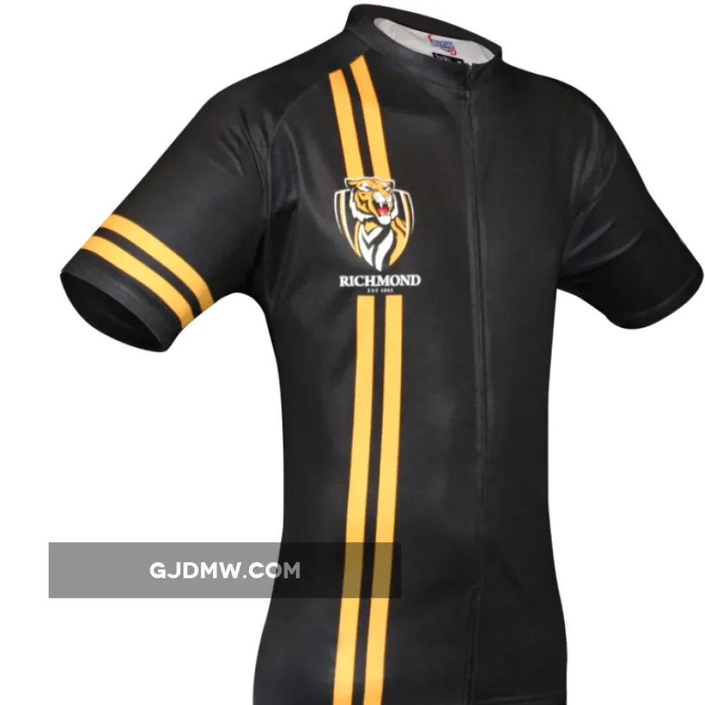 AFL Richmond Tigers Short Sleeve Cycling Jerseys