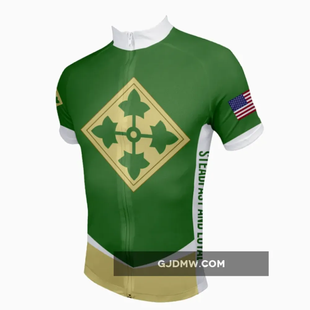US Army Unit 4th Infantry Division Cycling Jerseys