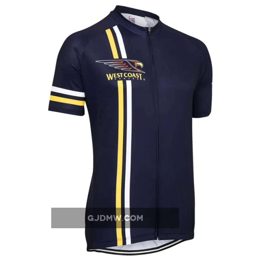 AFL West Coast Eagles Mountain and road bike Short Sleeve Cycling Jerseys