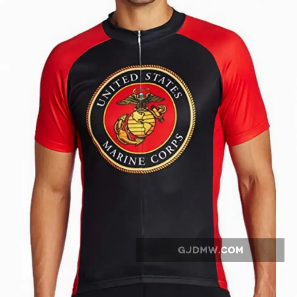 US United States Marine Corps Short Sleeve Cycling Jerseys