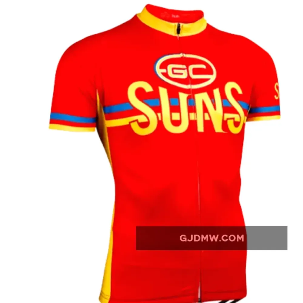 AFL Gold Coast Suns Short Sleeve Cycling Jerseys