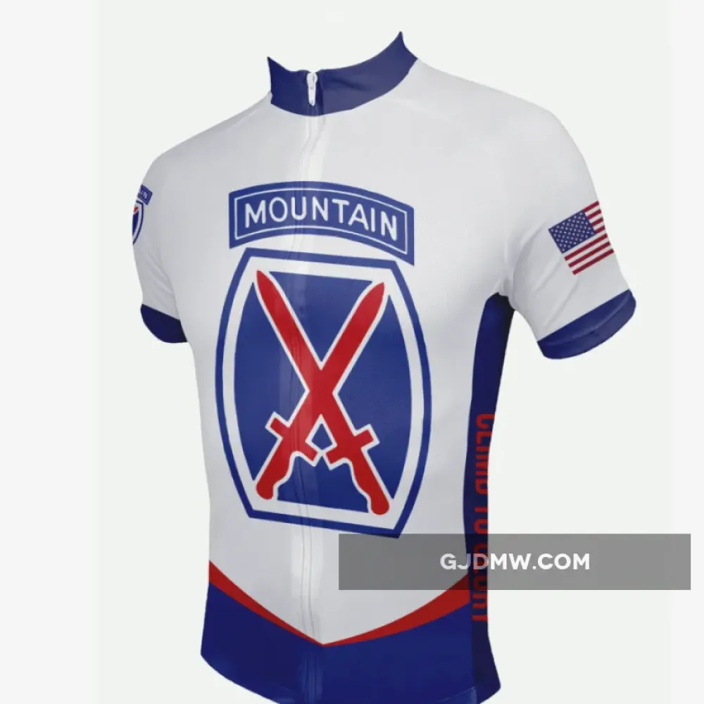 US Army Unit 10th Mountain Division Cycling Jerseys