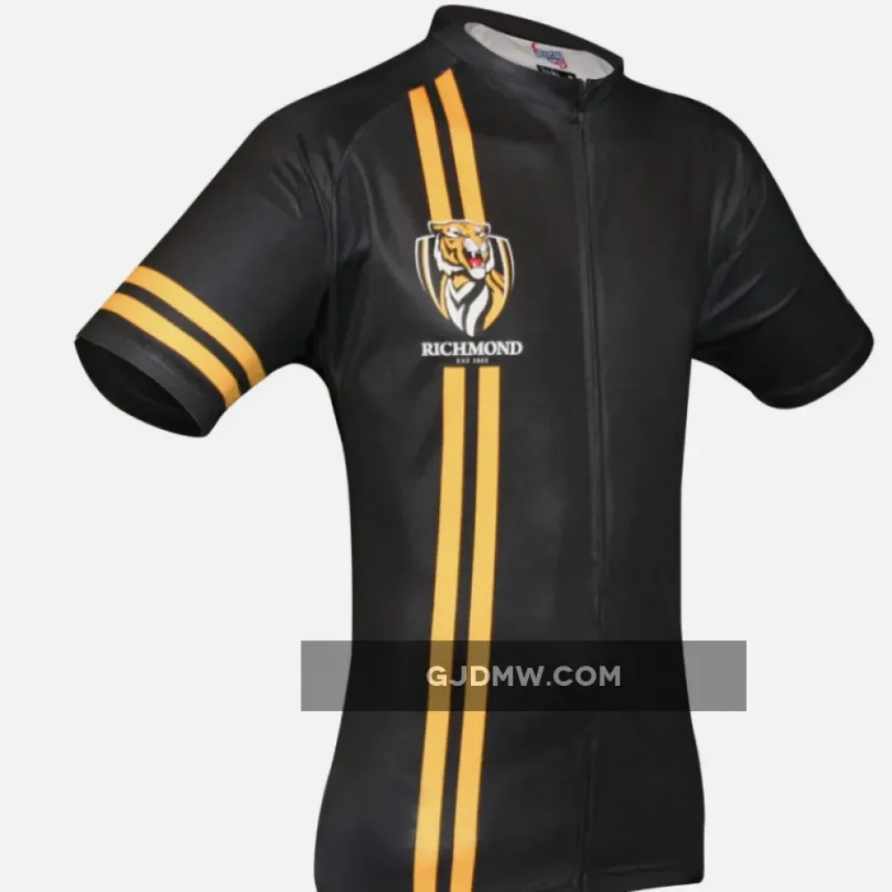 AFL Richmond Tigers Short Sleeve Cycling Jerseys