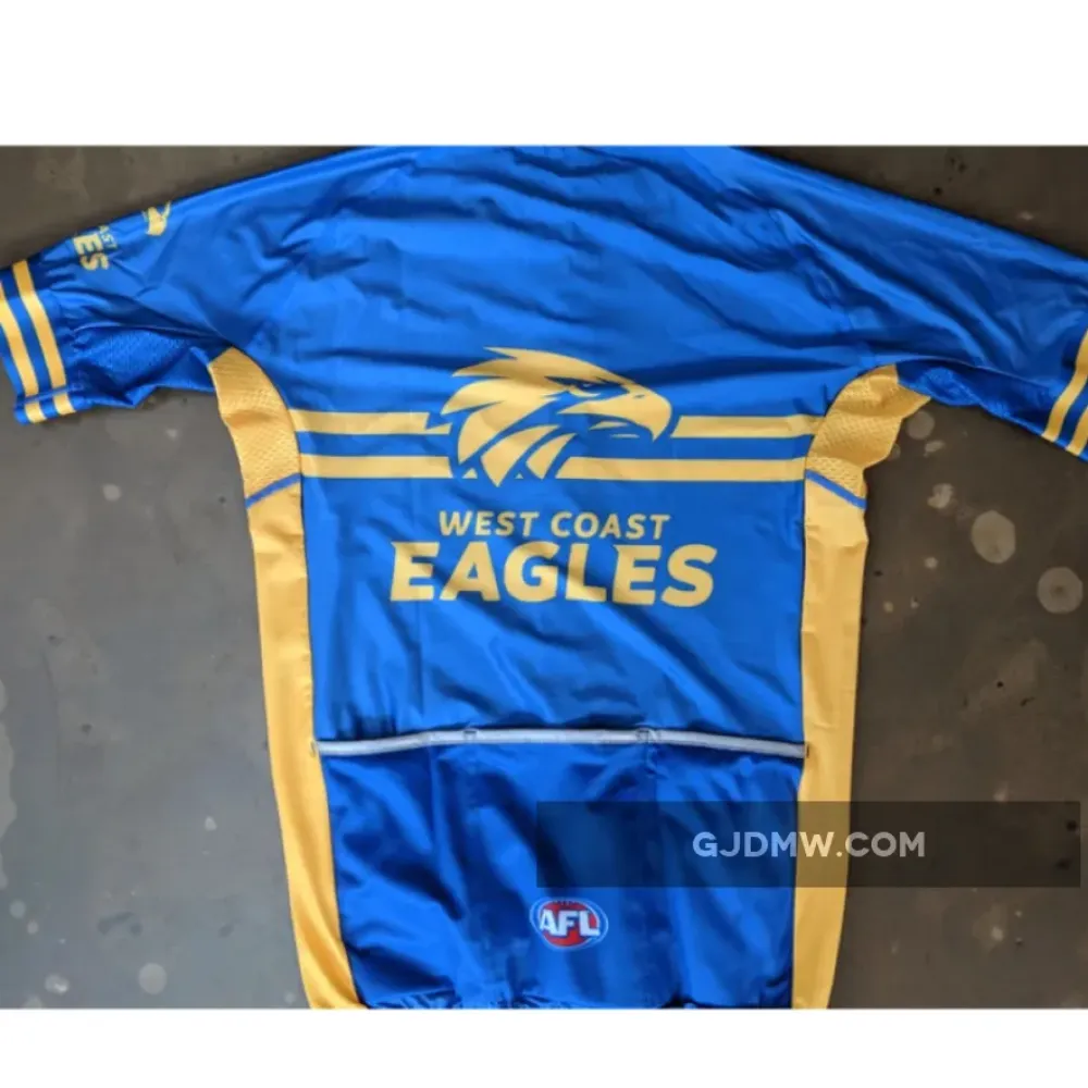 AFL West Coast Eagles Bike Clothing Short Sleeve Cycling Jerseys